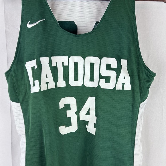 Catoosa Indians Nike Youth Medium Basketball Jersey Green White Reversible‎ - Picture 2 of 14